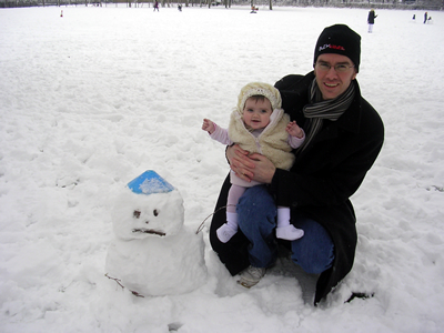 Neil and Jasmine in the snow