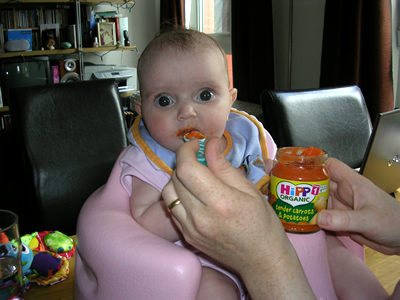 Jasmine eating carrots