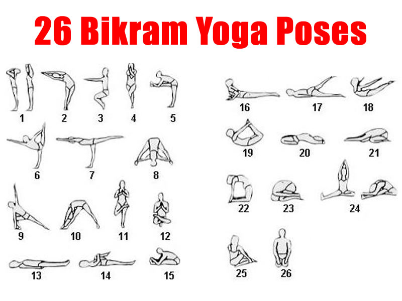 the 26 Bikram yoga poses